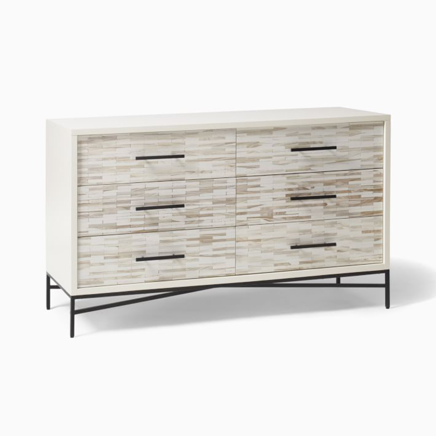West Elm Wood Tiled 6-Drawer Dresser - photo 2