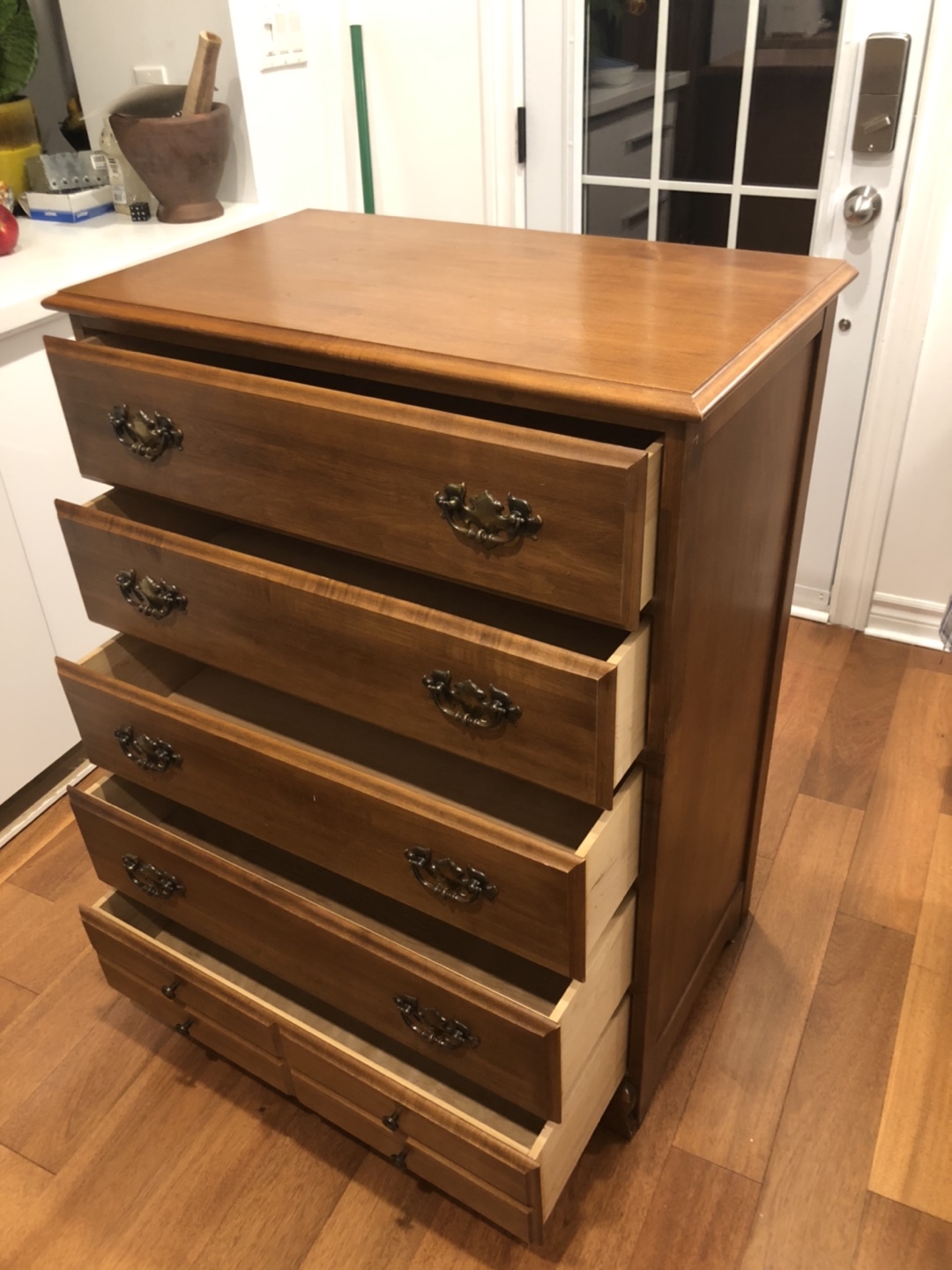 Antique 5 drawer dresser chest image indicator(4)