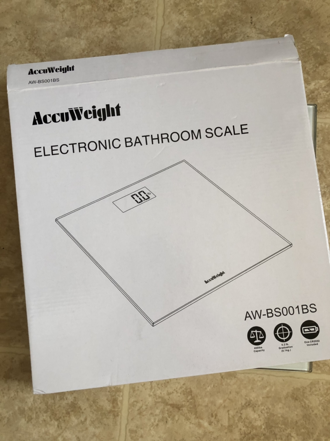 AccuWeight Electronic Bathroom Scale - photo 3