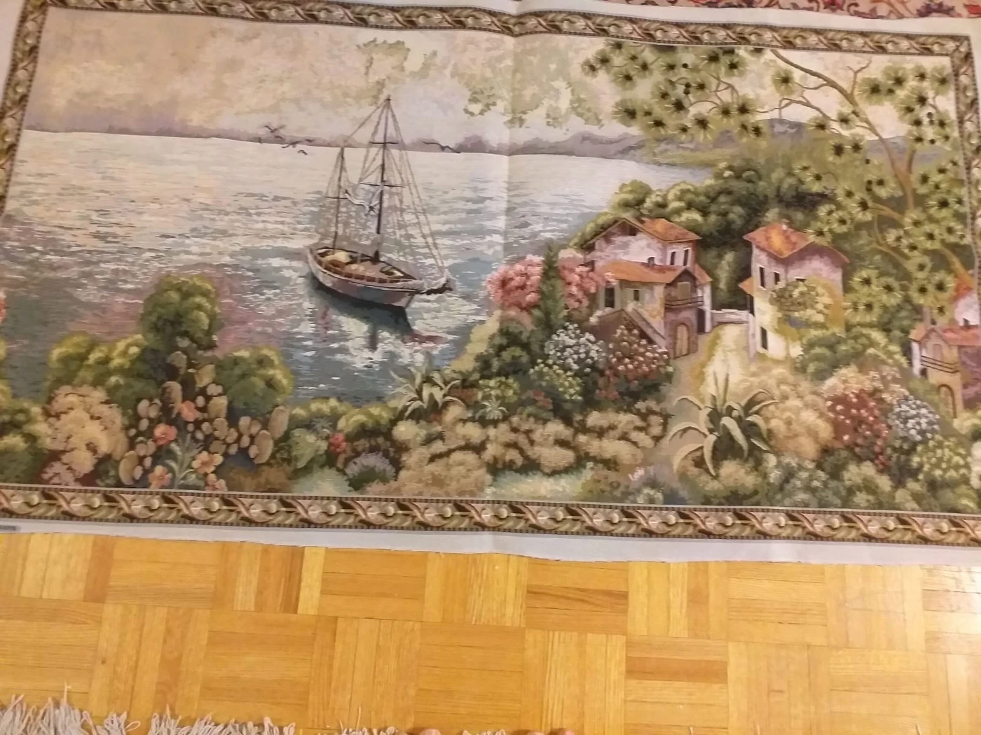 beautiful scenery fabric material for wall frame $18 image indicator(2)