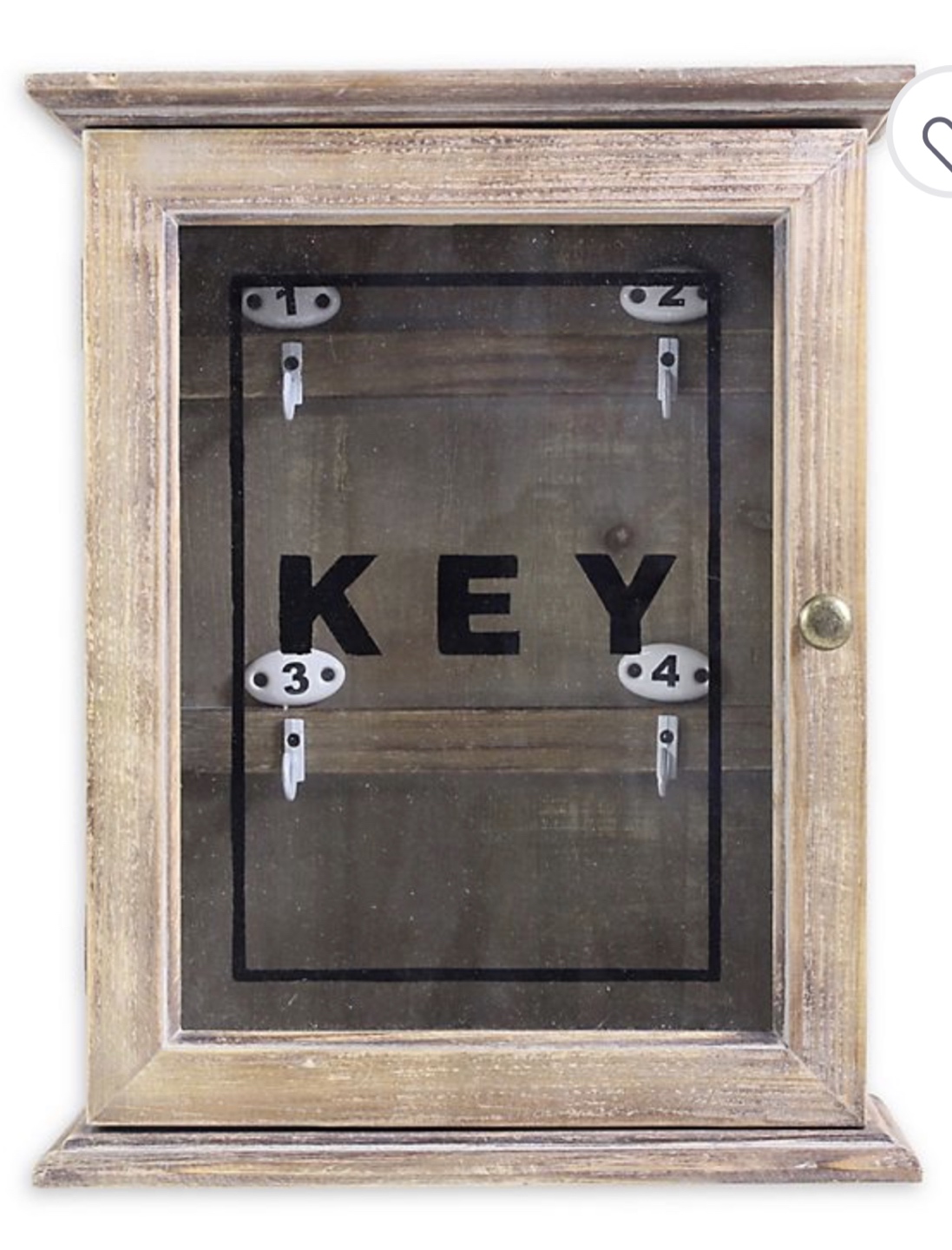Wooden key cabinet