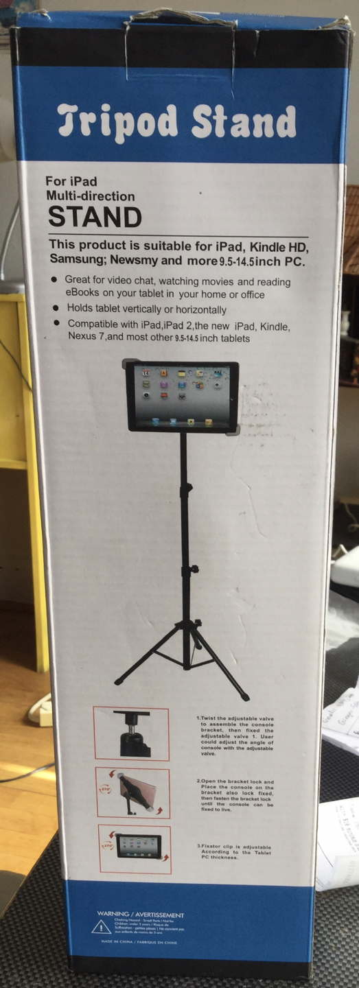 iPad and Tablet Multidimensional Tripod Stand( New Open box)