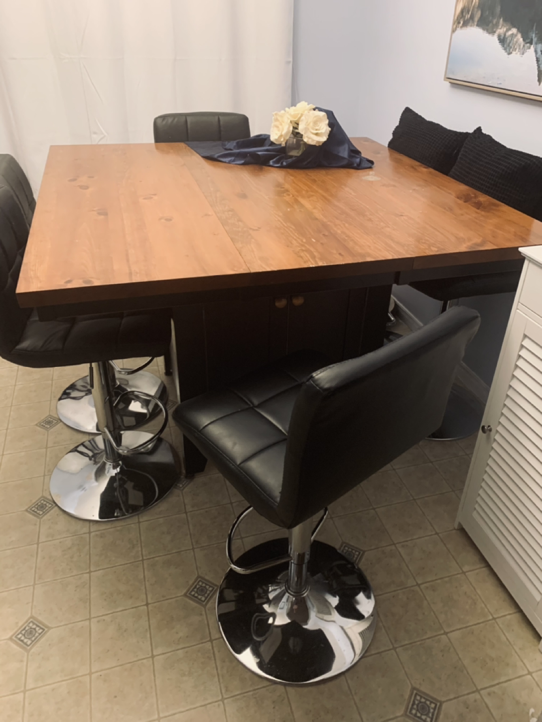 SOLID WOOD DINING TABLE - photo 3
