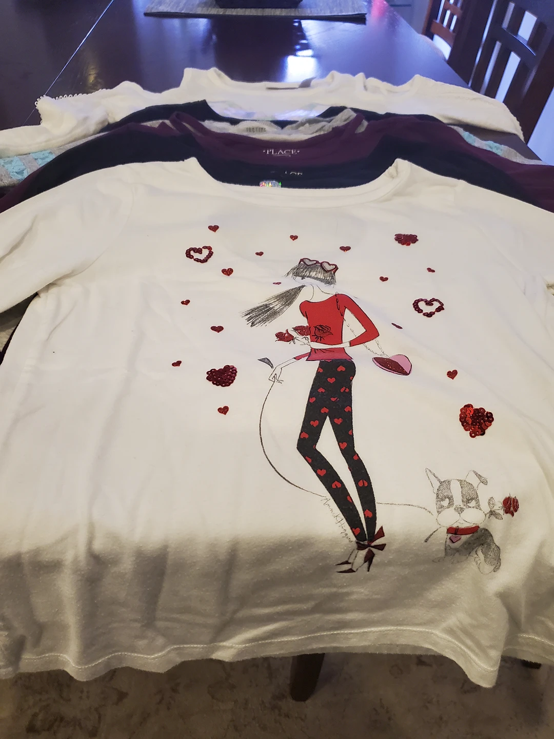 $4.00 each / 10 Girls long sleeve shirts size 10/12 - photo 5
