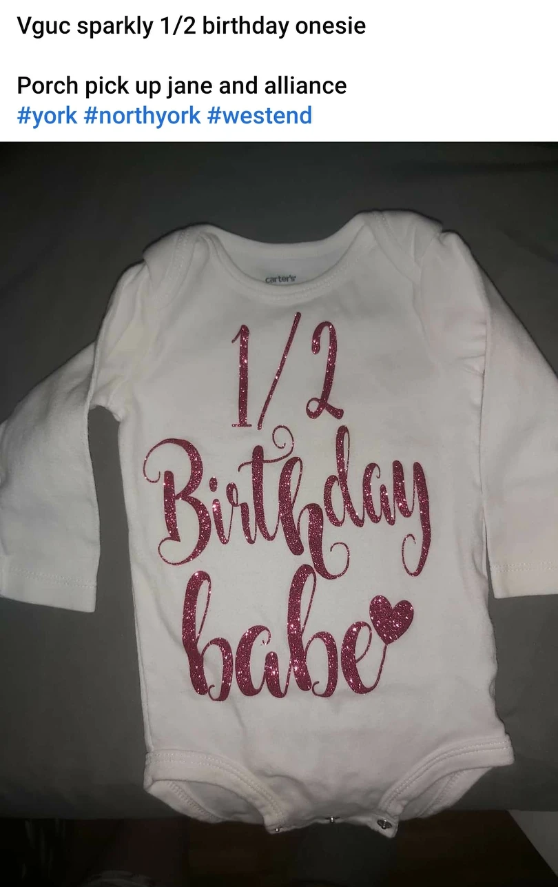 #IWD size 6 momths onesie thumbnail