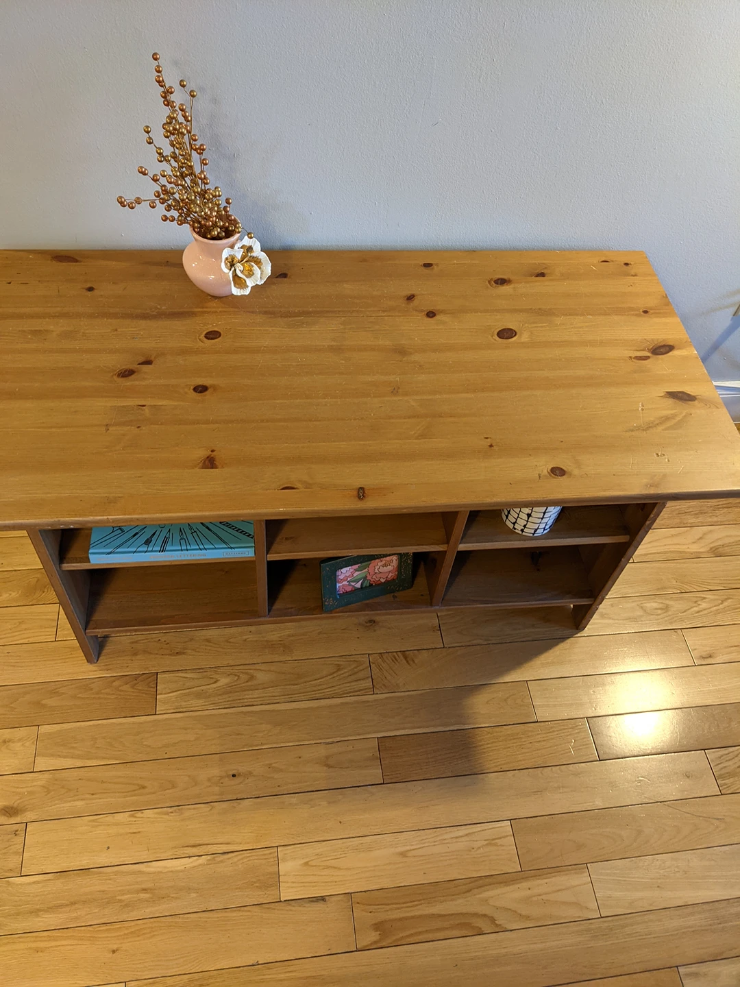 Solid Wood Coffee Table/ Entertainment Center - photo 2