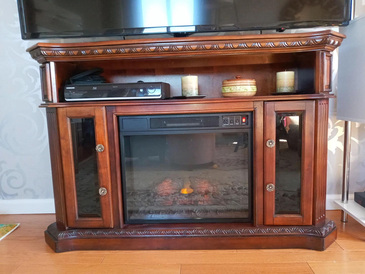 TV stand with Fireplace