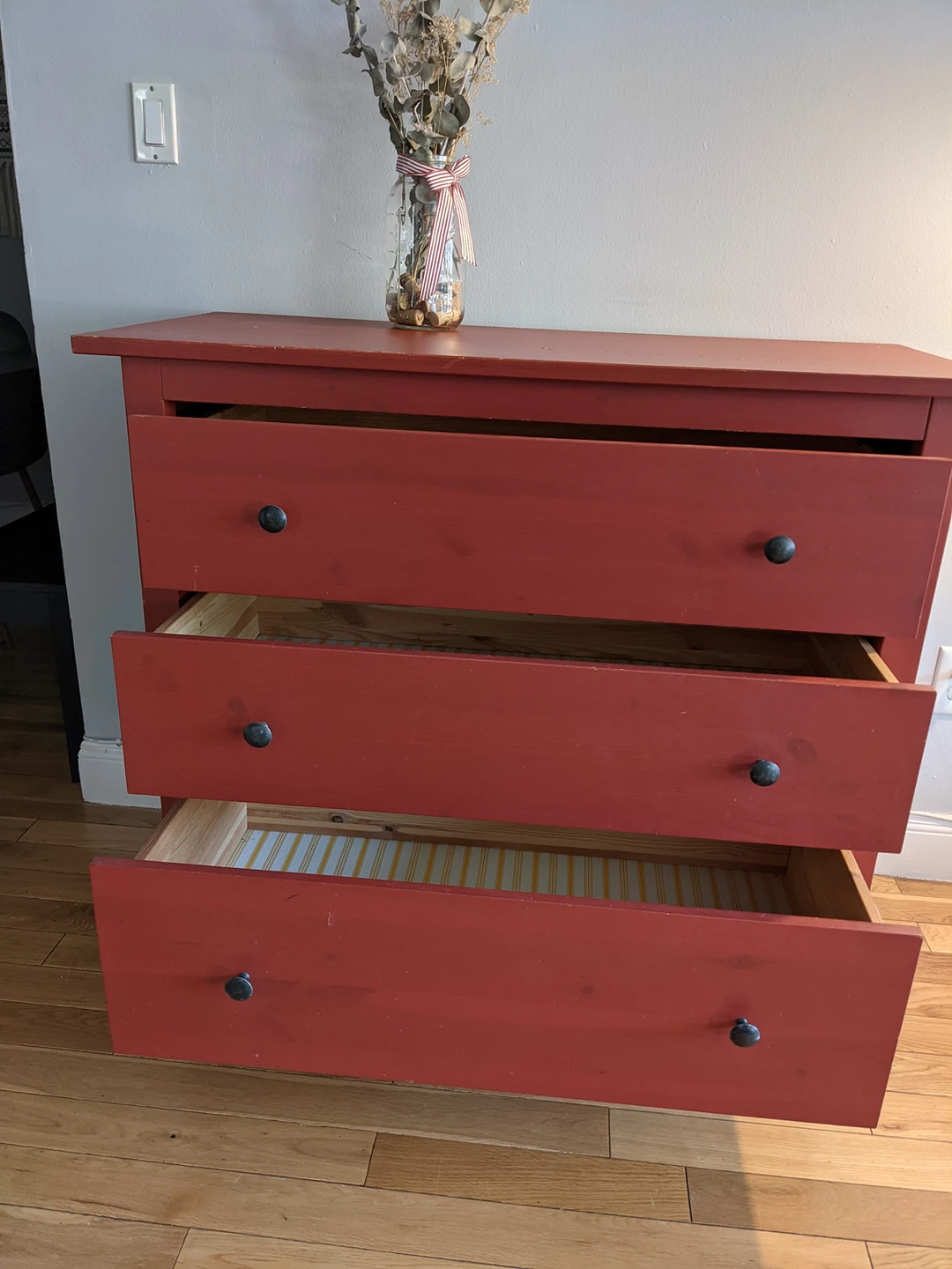 Tall Modern 3 Drawer Dresser - photo 2