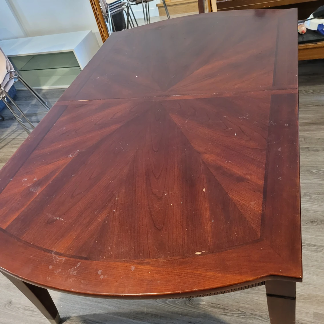 Solid wood table