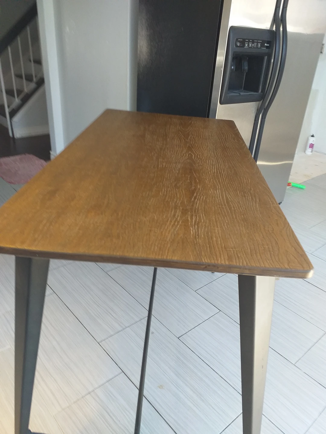 solid wood waterproof  high table from Bricks $200
