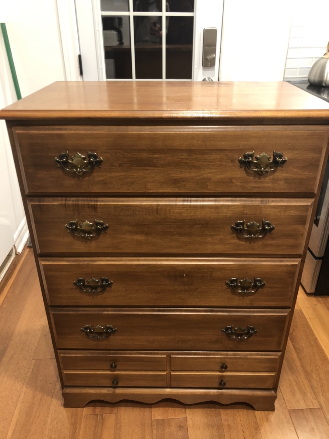 Antique 5 drawer dresser chest thumbnail