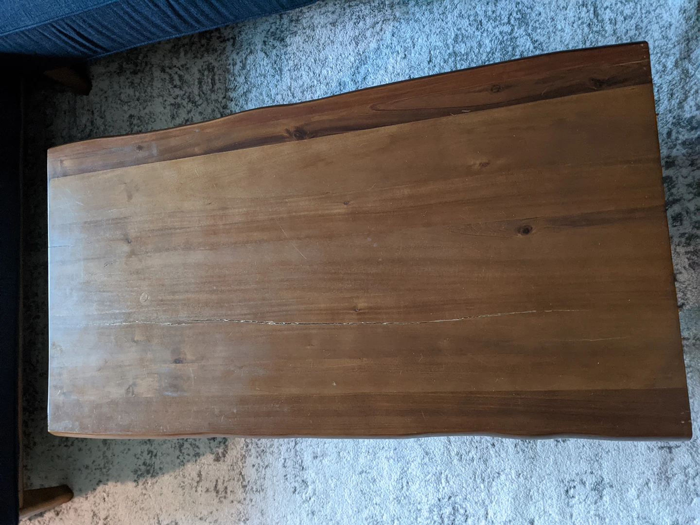 Solid Wood Love Edge Coffee Table - photo 3
