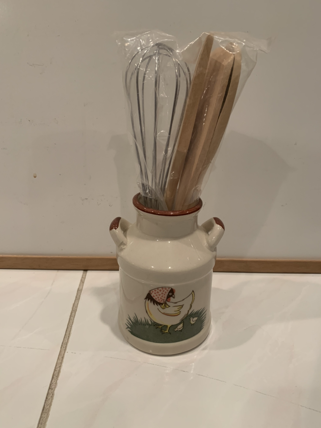 Ceramic Container with Kitchen Essentials 