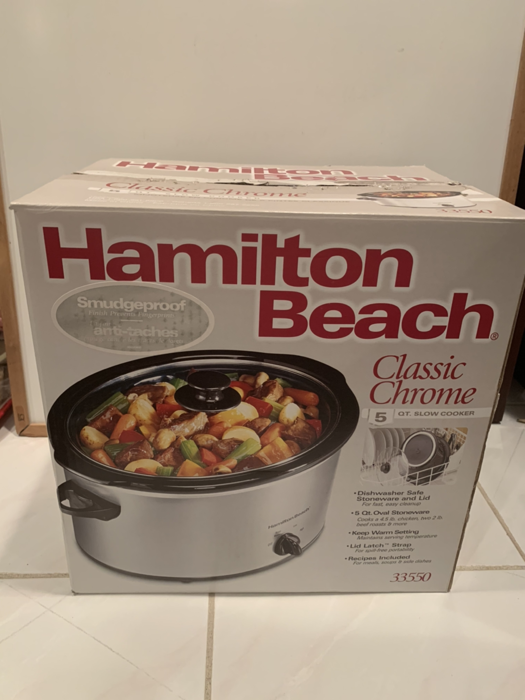 Hamilton Beach 5 Qt. Slow Cooker - Classic Chrome