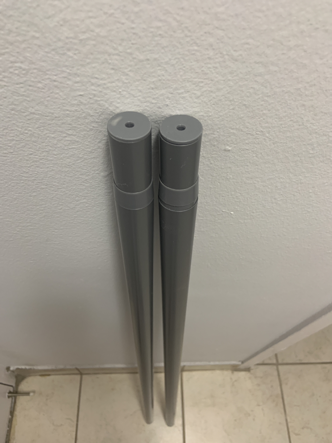 2 IKEA Curtain Rods with  4 celing Hooks - photo 4