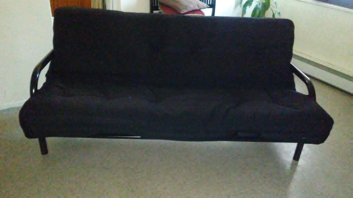 Full size metal frame with tufted mattress - photo 2
