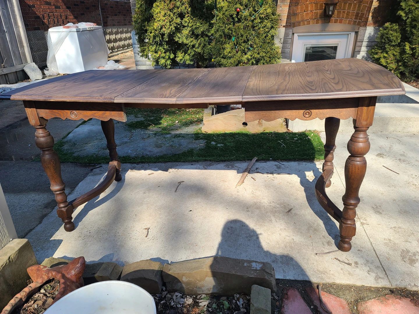 Antique extendable dining table, no chairs - photo 5