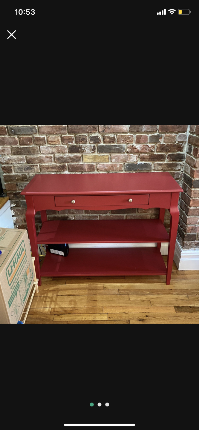Tv stand or entrance cabinet red - photo 4