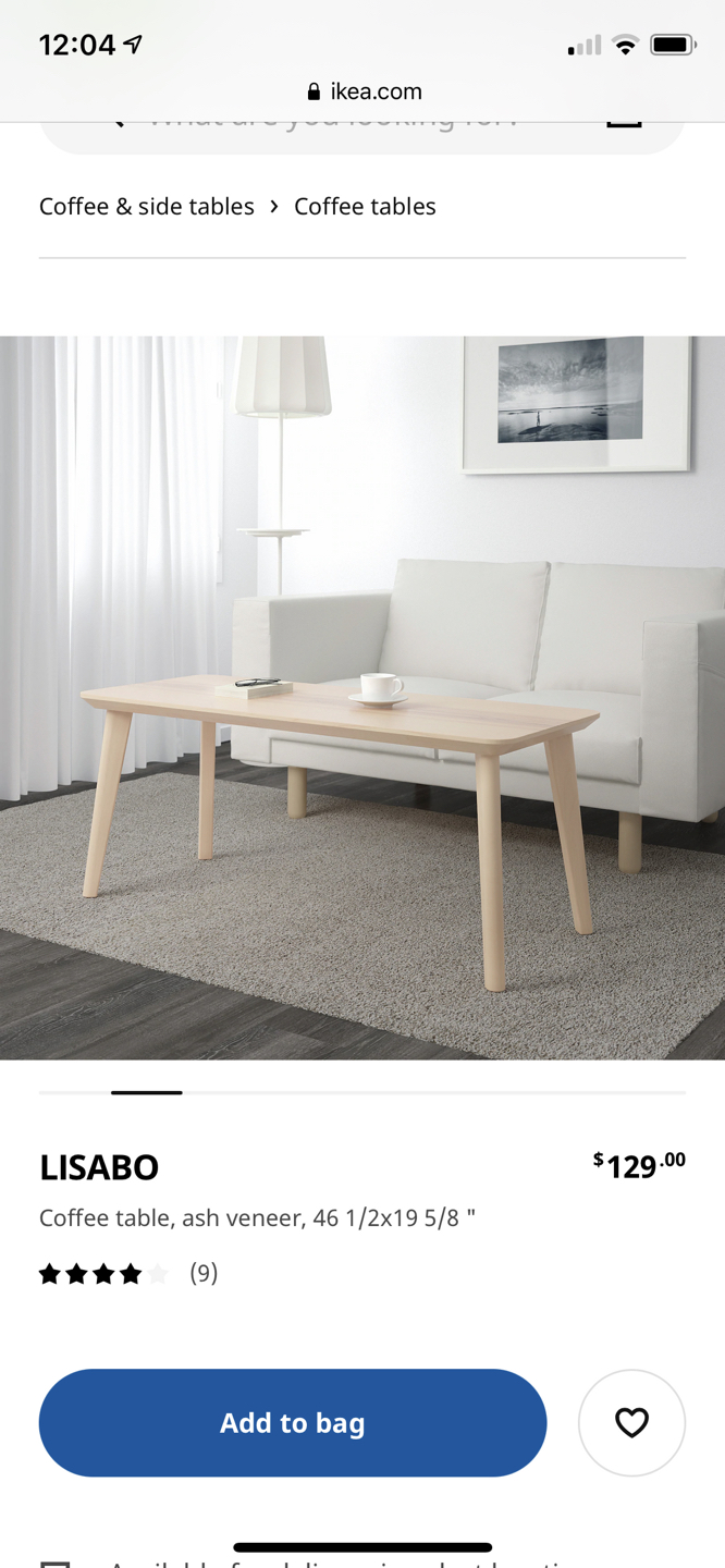 Ikea coffee table - photo 2