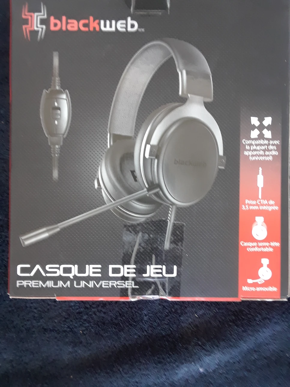 BLACKWEB GAMING HEADSET.  NEW. - photo 2