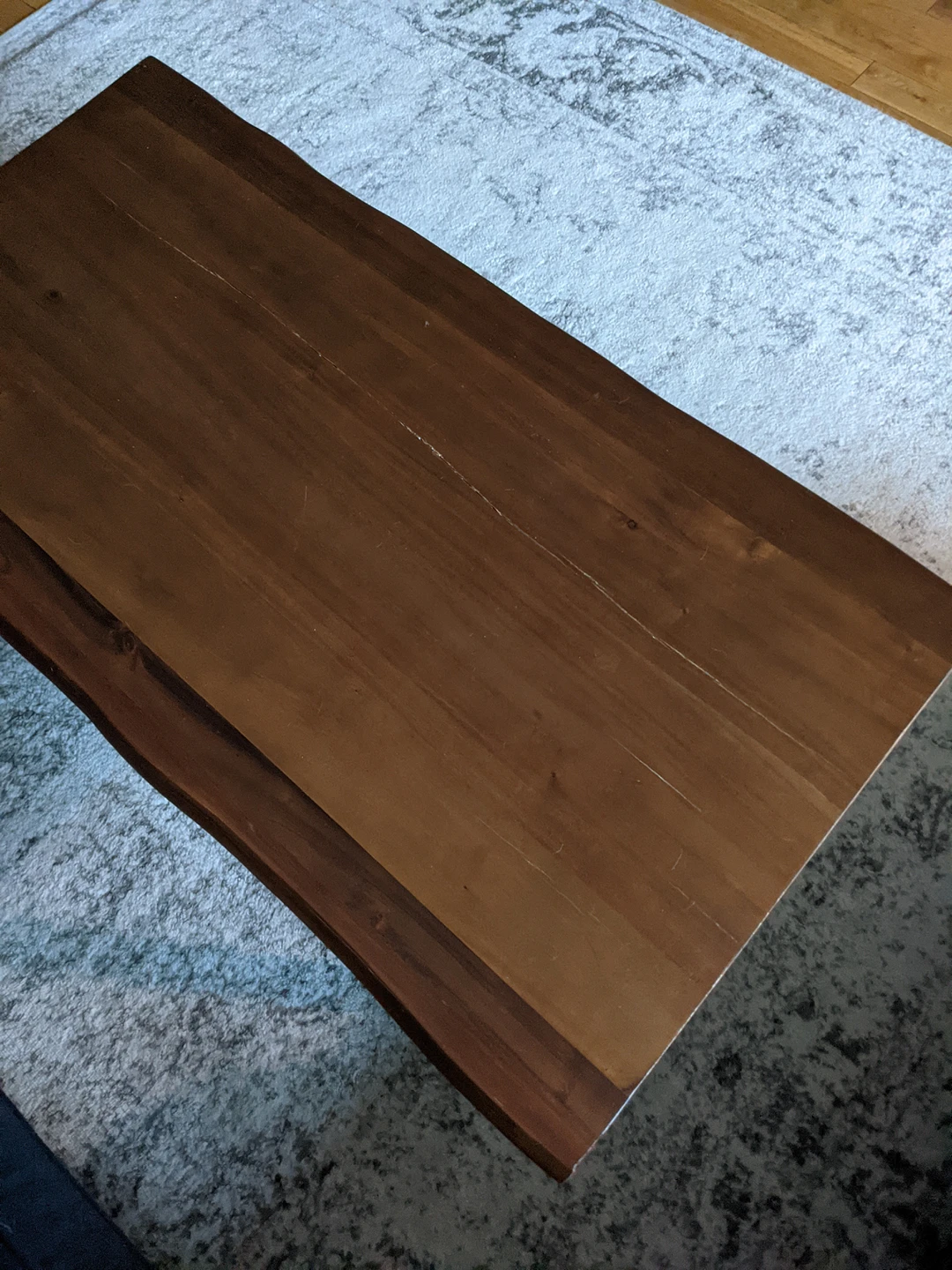 Solid Wood Love Edge Coffee Table - photo 4