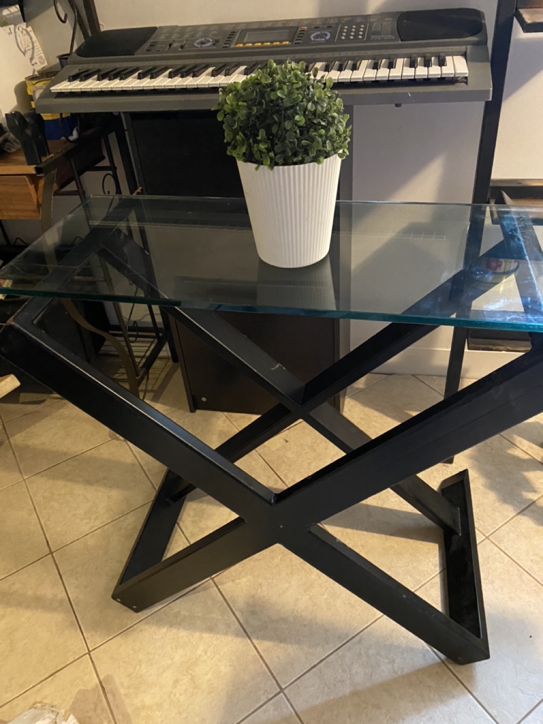 Glass side table  thumbnail