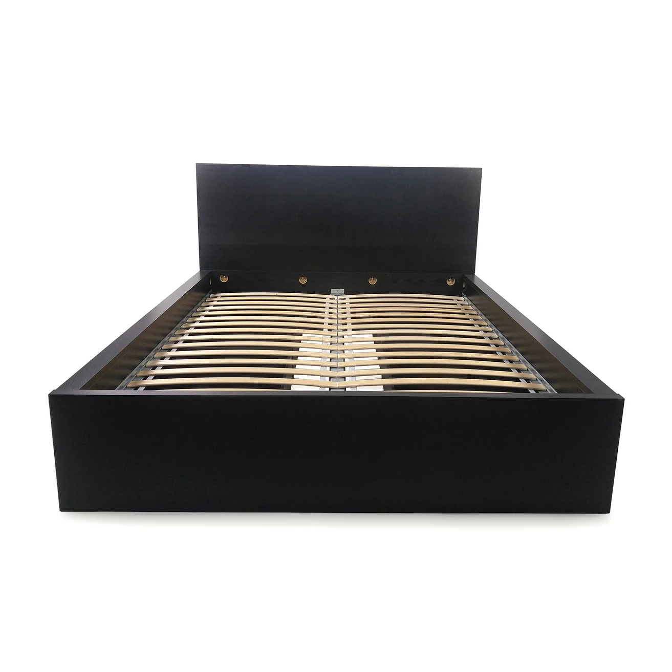 Queen size wooden bed with mattress - photo 2