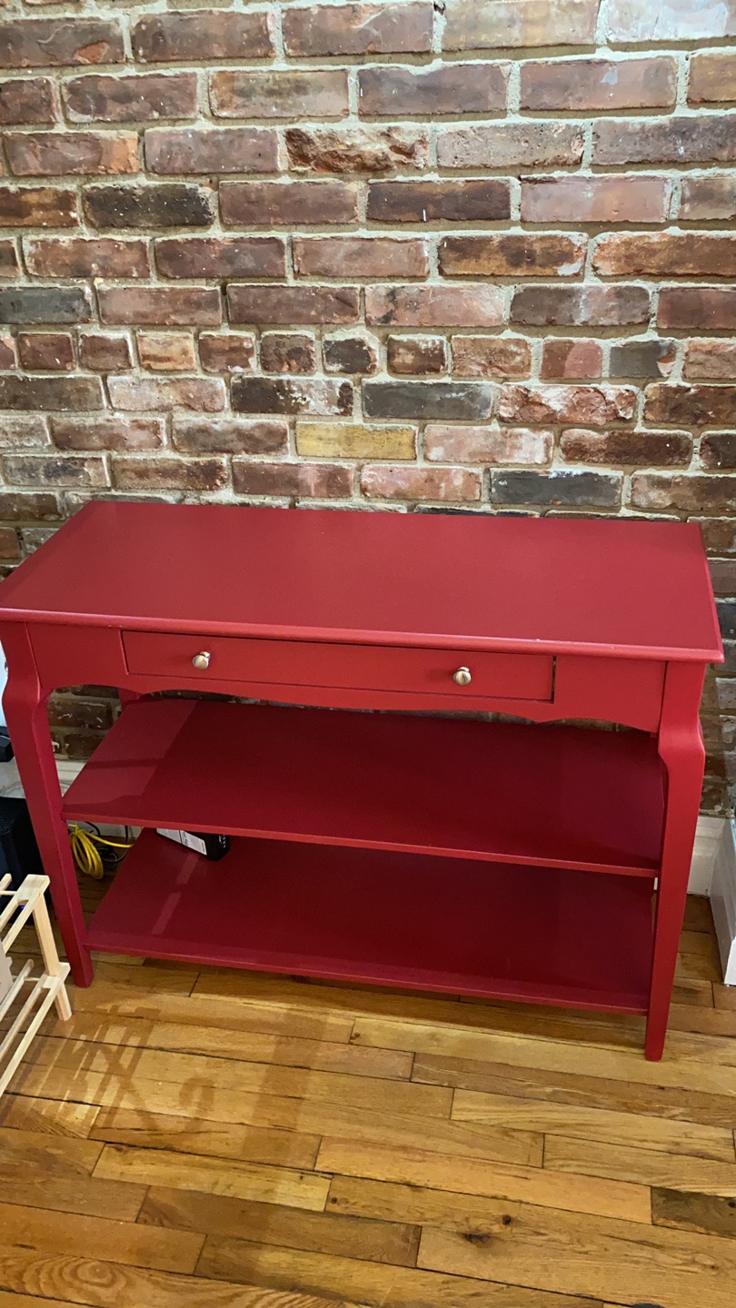 Tv stand or entrance cabinet red