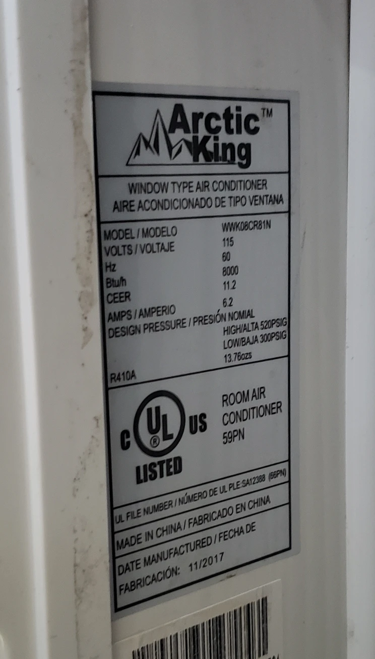 Articking 8000 BTU window airconditioner w/ remote control - photo 3
