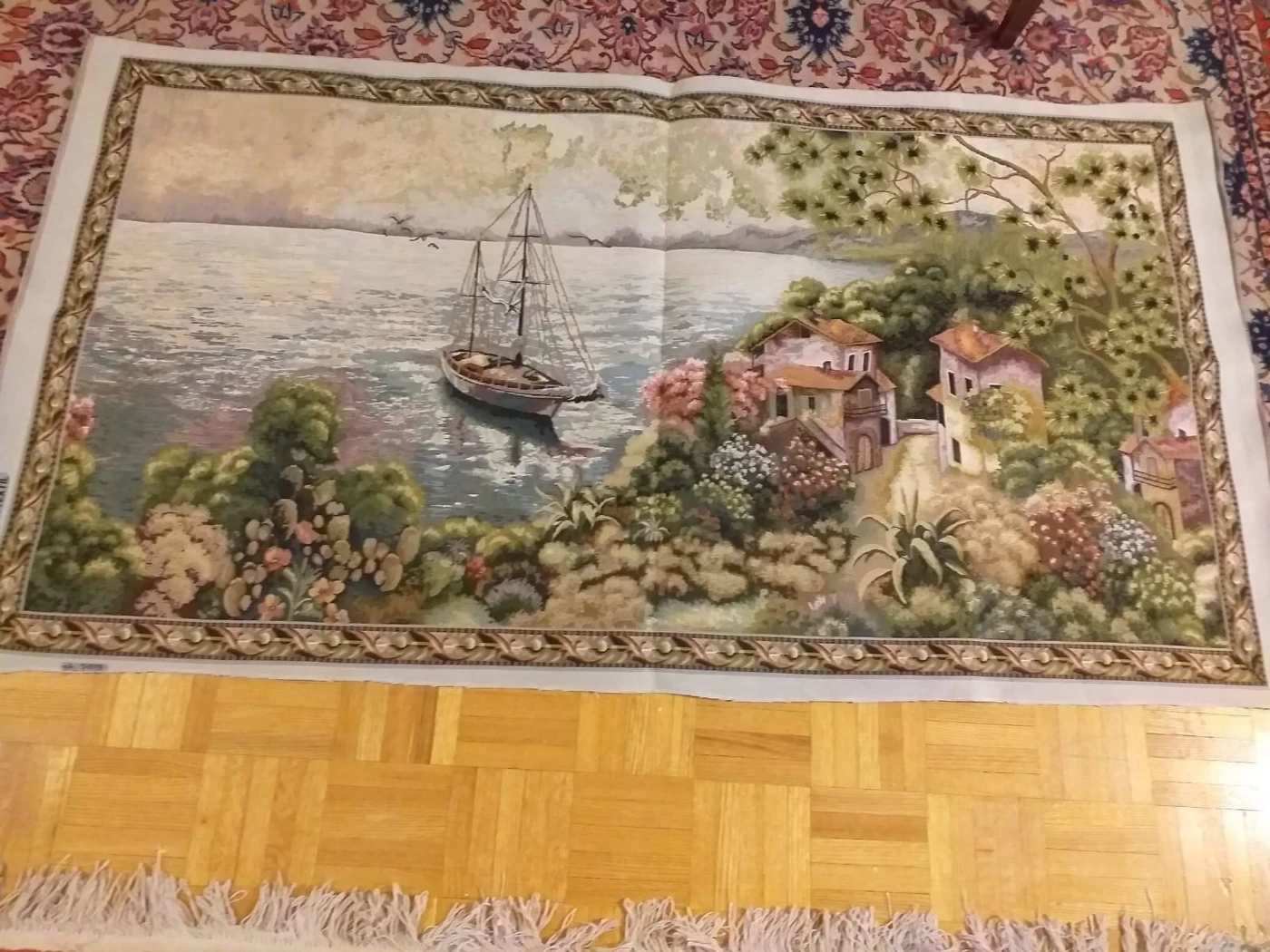 beautiful scenery fabric material for wall frame $18 image indicator(3)