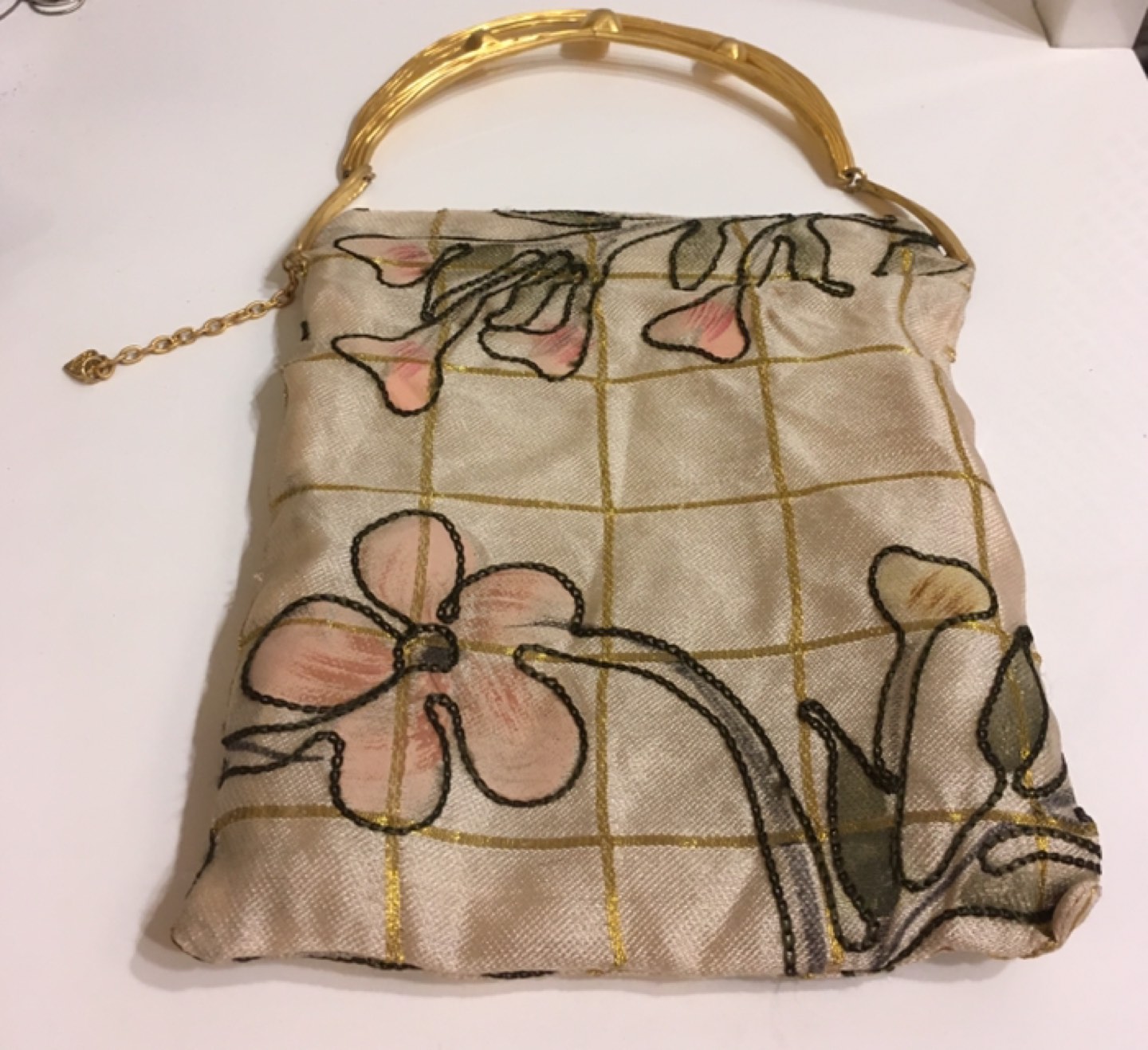 DOLCE VITA HANDLE JEWELRY EMBROIDERED BAG