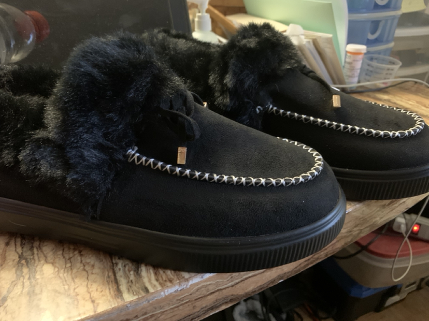 Brand new black moccasins...never worn - photo 2