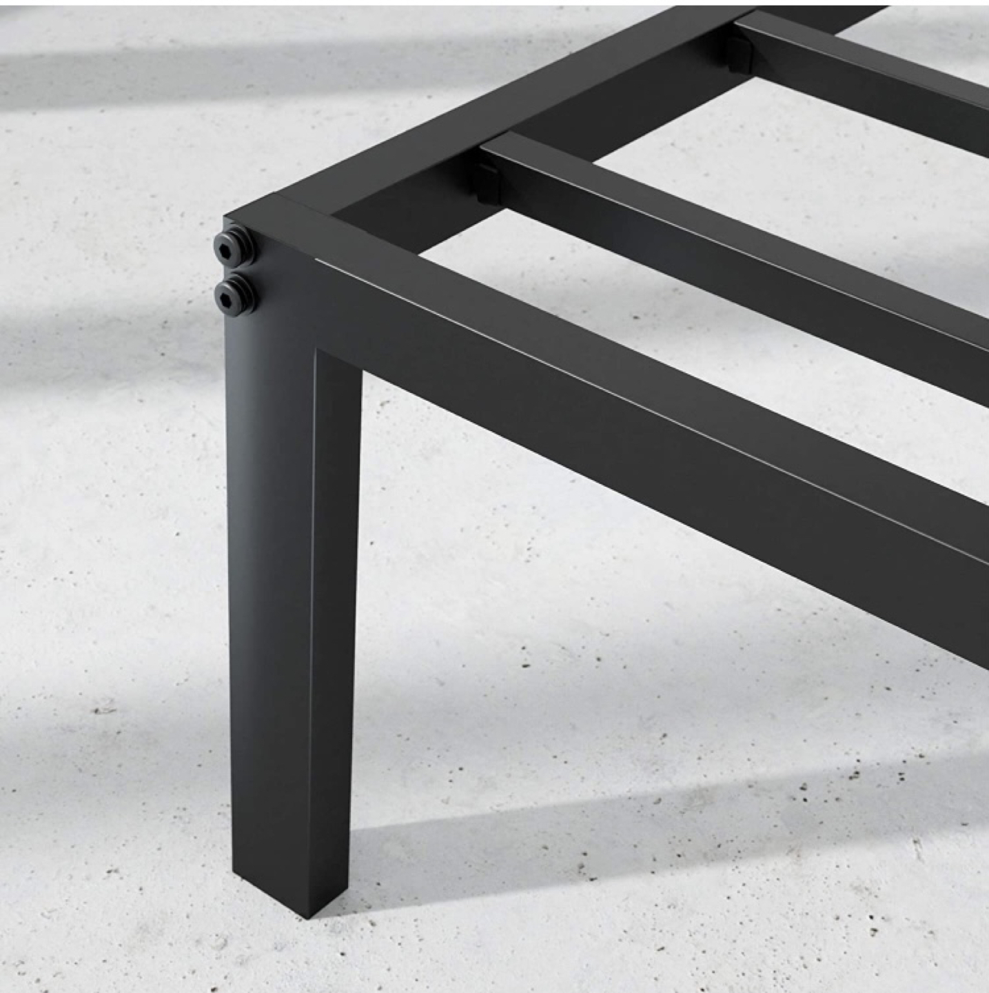 Twin 14” Elevated Metal Platform Bed - photo 2