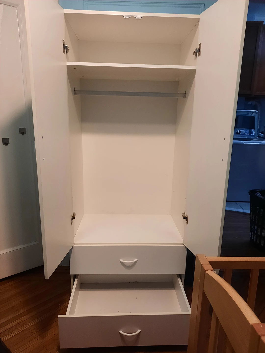 white wooden armoire - photo 2