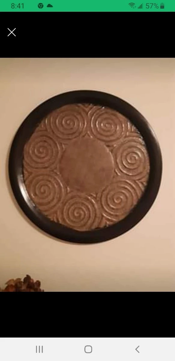 Round metal wall decor