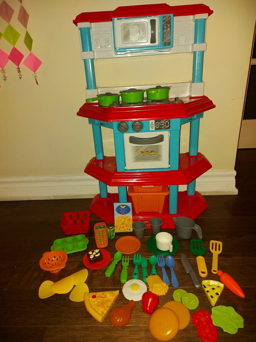 Kids pretend play kitchen thumbnail