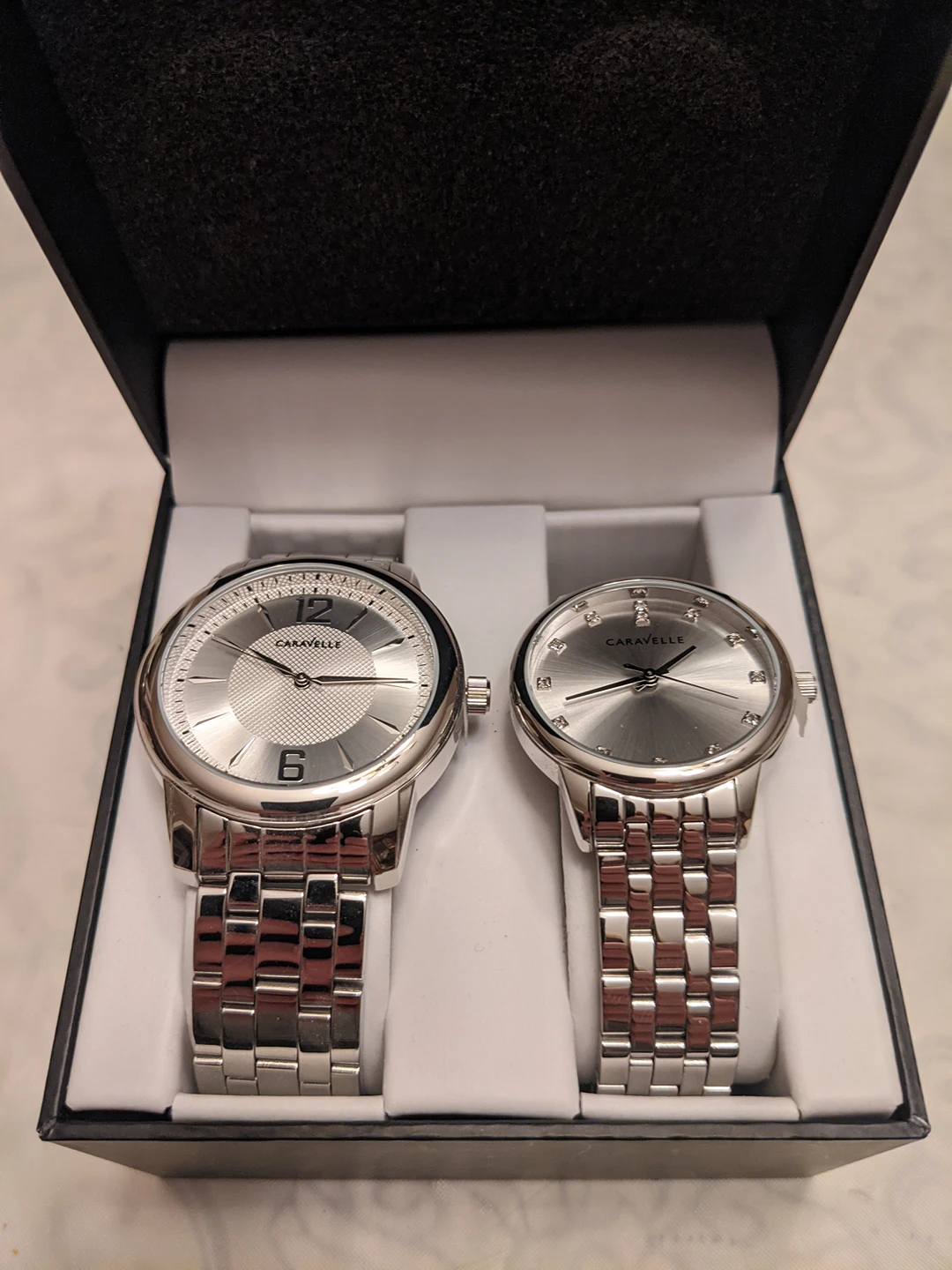 Caravelle New York His & Hers Watch Set NEW thumbnail
