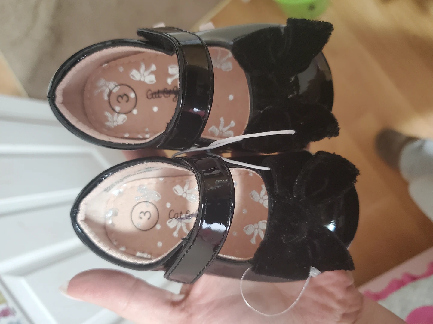 black dress shoes - size 3 - girls