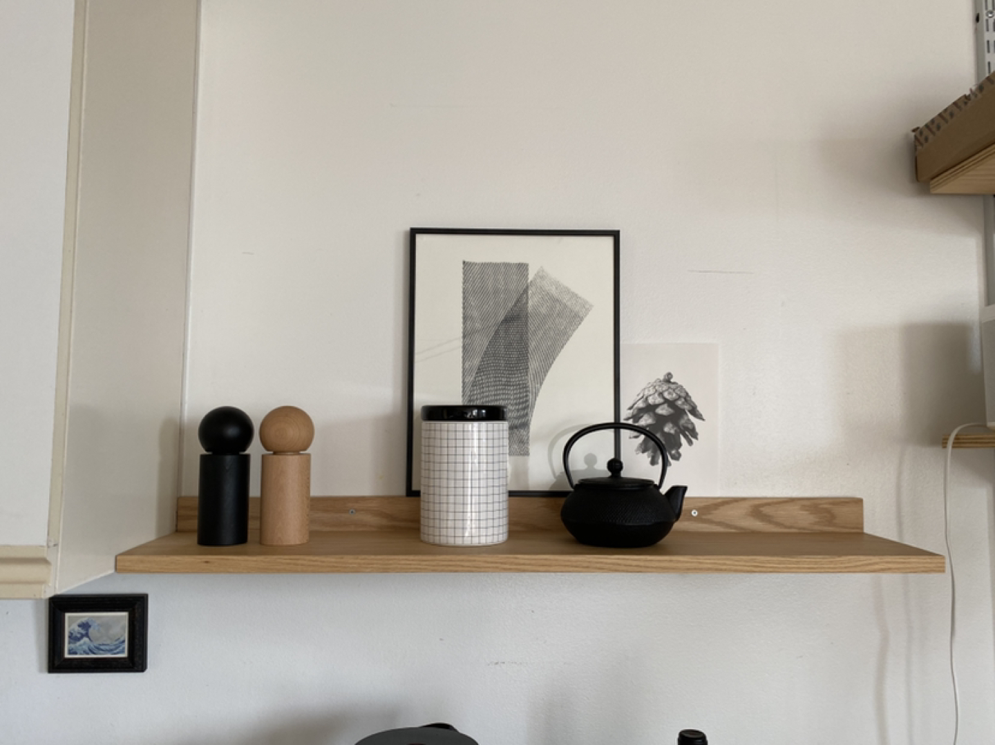 Solid oak shelf