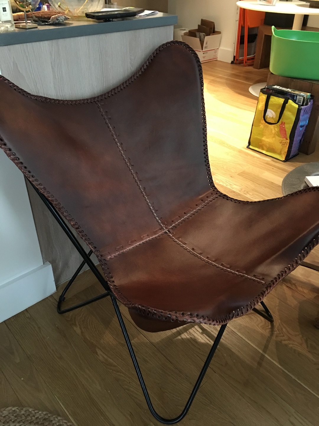 Leather Wing Chair - photo 2