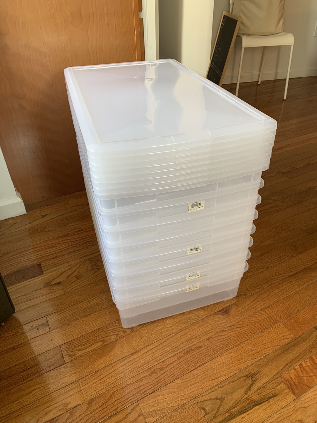 Under bed storage bins. 
