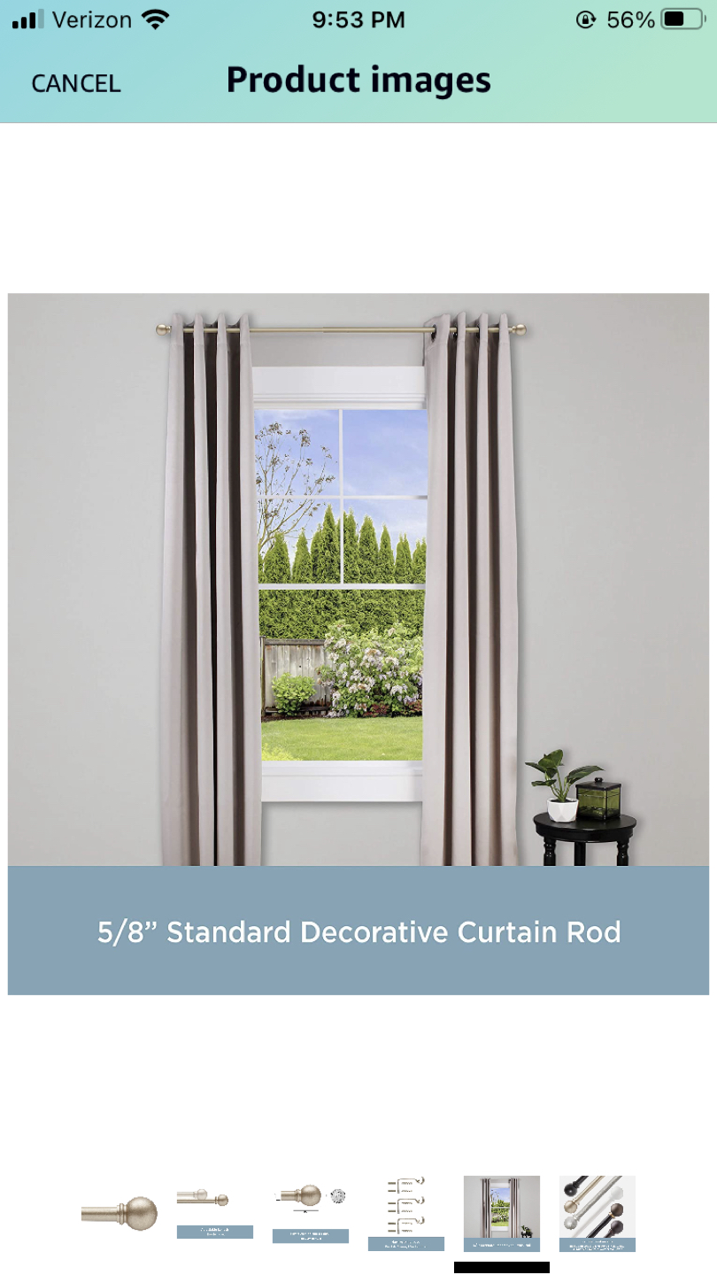 Decorative Curtain Rod 48-86” - photo 4