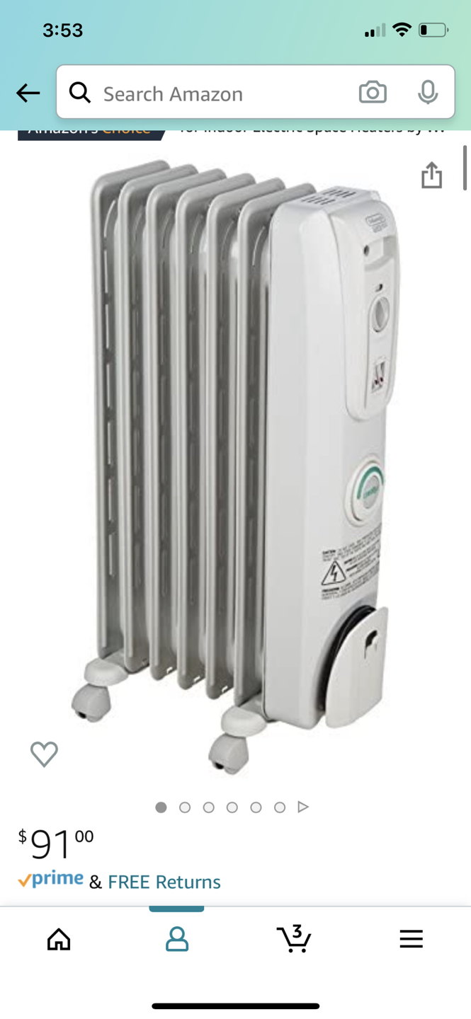 Delonghi oil-filled radiator - quiet, energy saving - photo 2