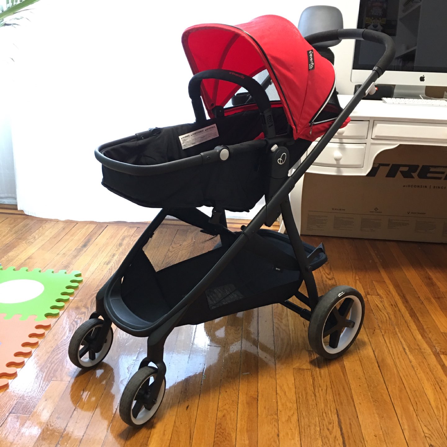 Evenflo Red Travel System - stroller and car seat combo
