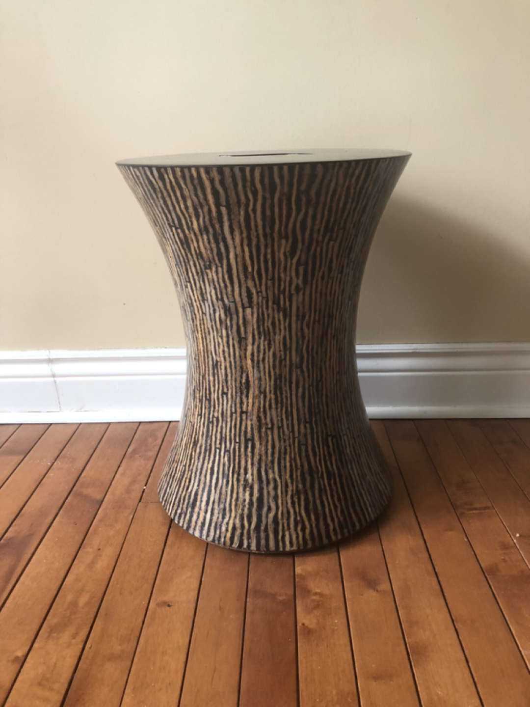 Lacquered wood Stools or side tables-set of two