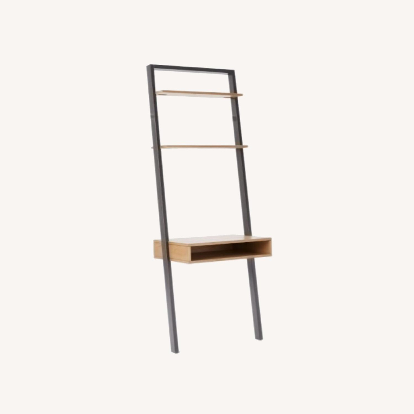 West Elm Ladder Shelf Storage Leaning Wall Desk - photo 3