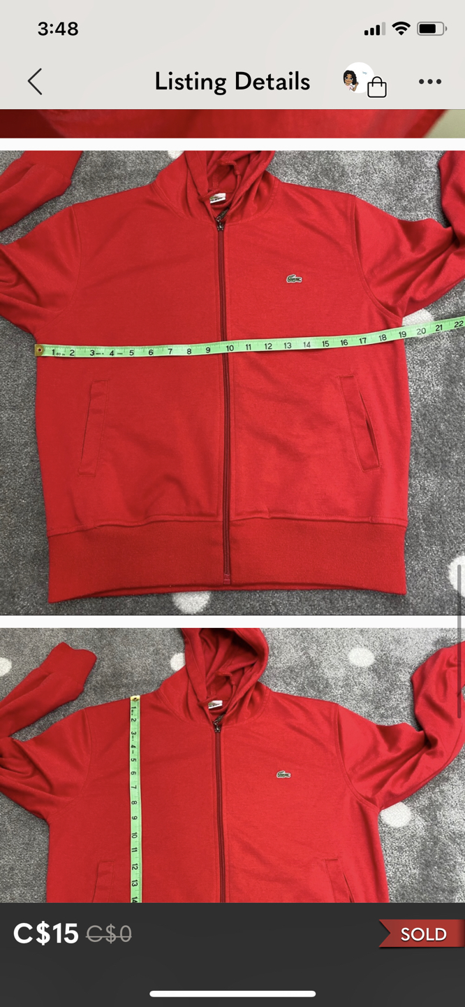 Lacoste zip up hoodie - photo 4