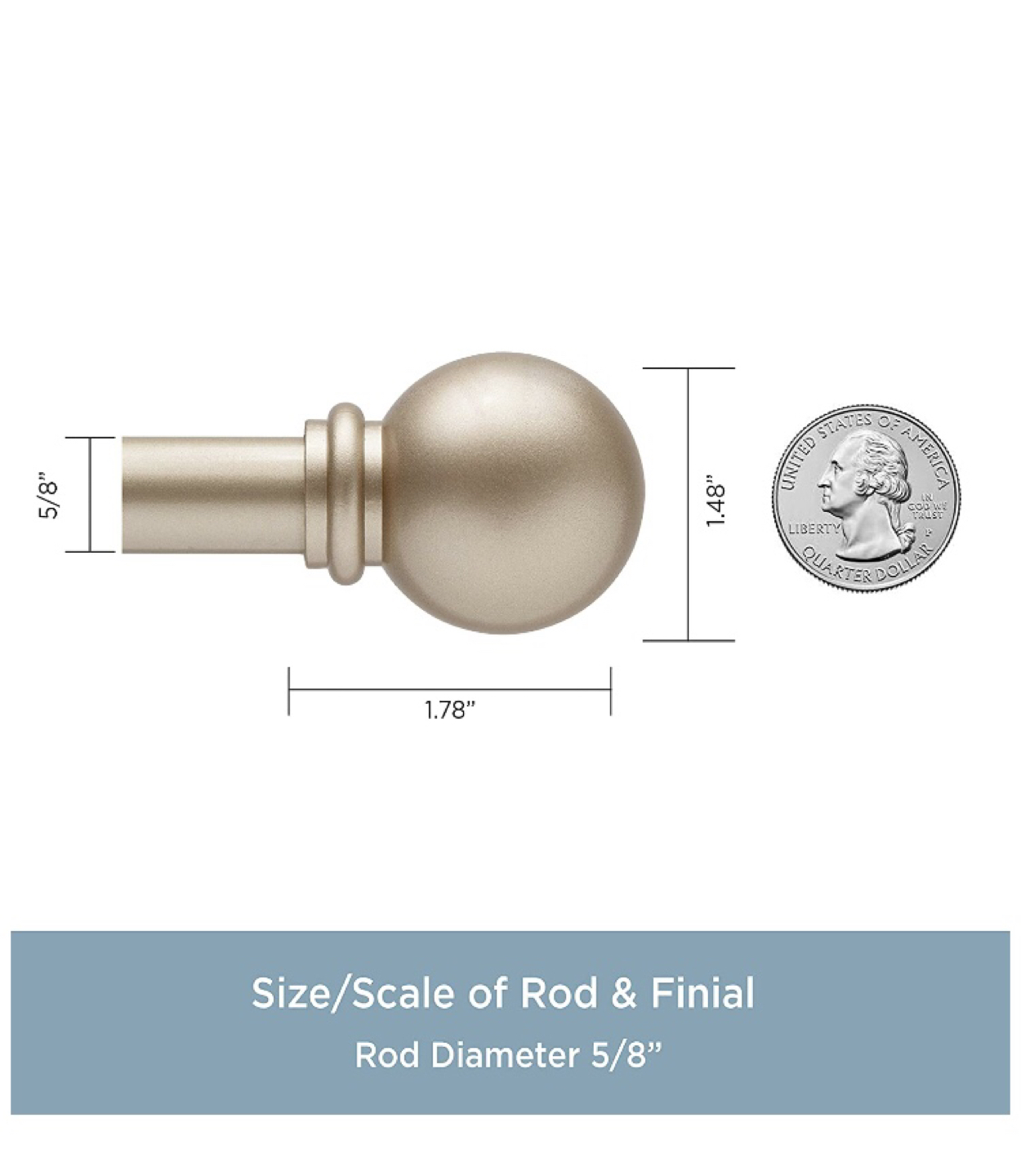Decorative Curtain Rod 48-86” - photo 2