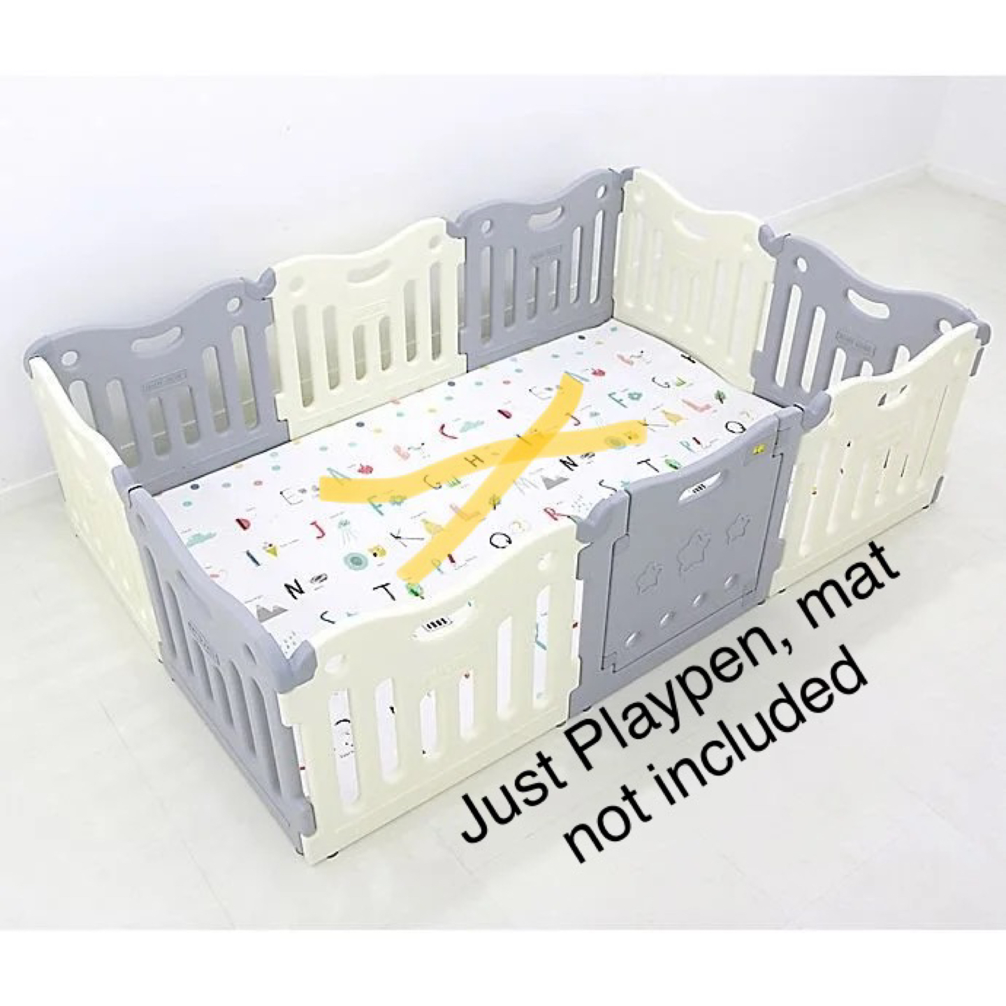 Baby Play Pen* BABY CARE™ Funzone Baby Playpen in Grey - photo 2