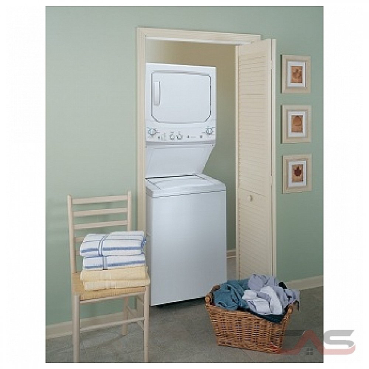 Unitized spacemaker washer dryer by General Electric thumbnail
